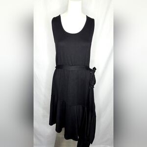 Urban Rose‎ Black Asymmetrical Hi-Low Tie-Waist Dress Size XL